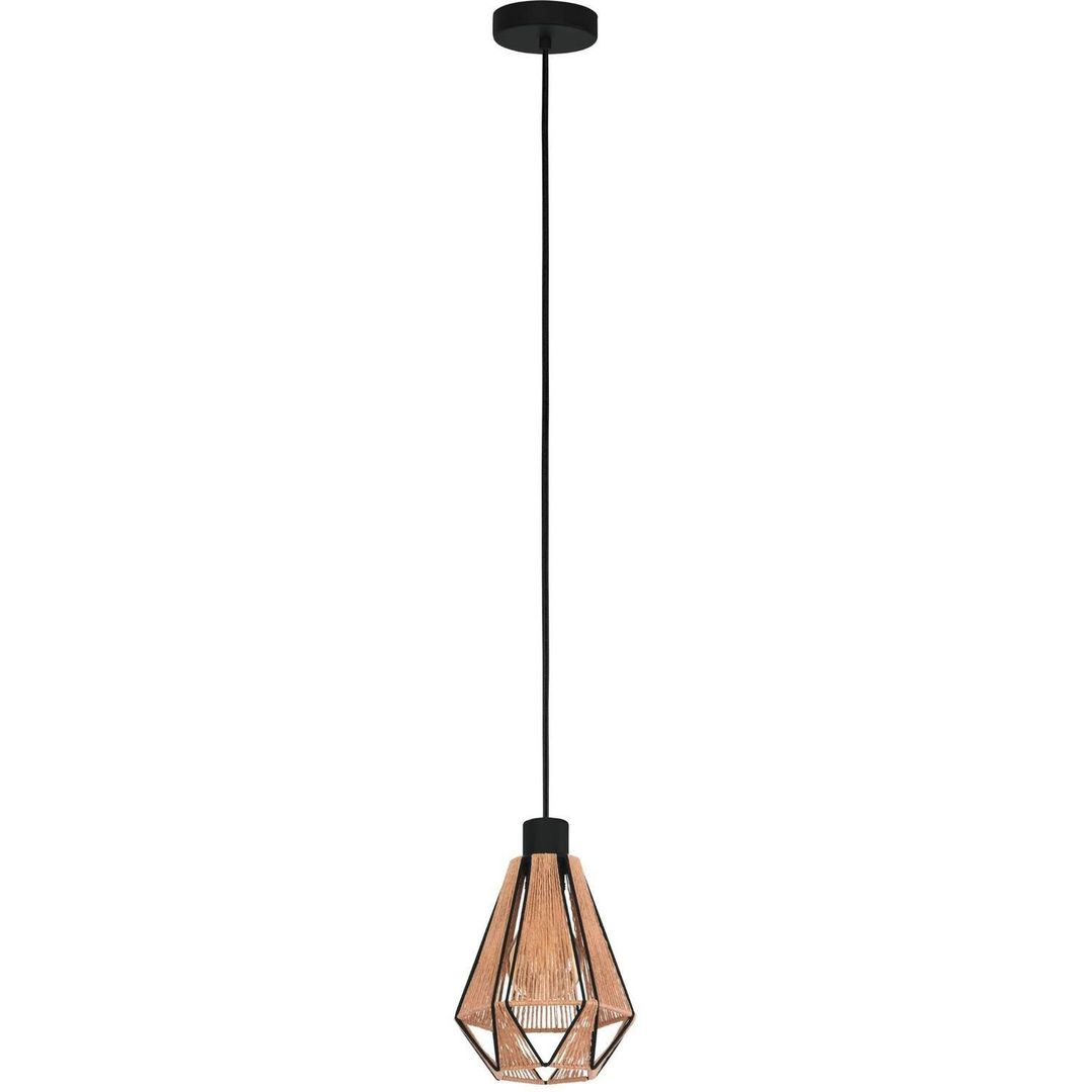 EGLO Adwickle pendant light, natural yarn lampshade - Image 1