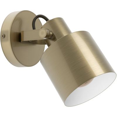 EGLO Southery wall spotlight, 1-bulb brushed cream gold