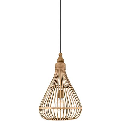 EGLO Amsfield hanging lamp made of bamboo