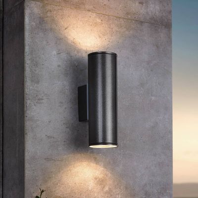 EGLO Riga Outdoor Wall Light Anthracite - Grey