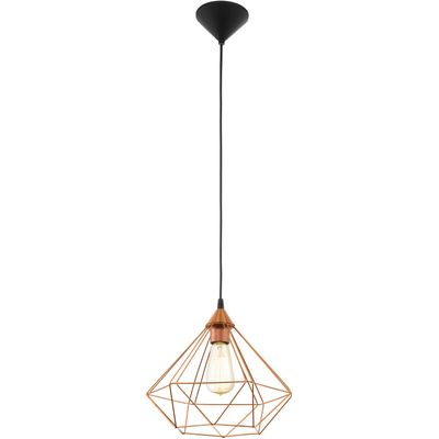 EGLO Tarbes pendant light, one-bulb 32.5 cm copper