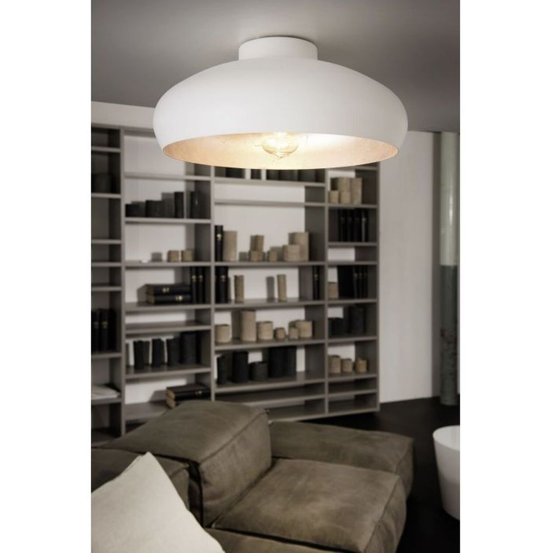 EGLO Mogano ceiling lamp made of metal, Ø 40 cm, white - Image 1