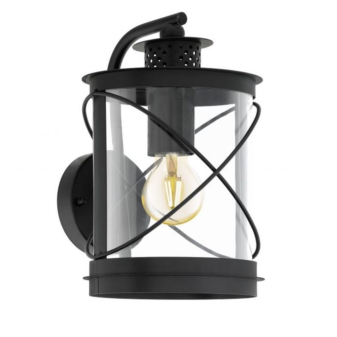 EGLO Hilburn outdoor wall light, black, down - Image 1