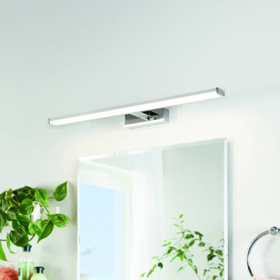PANDELLA 1 Silver Bathroom Mirror Wall Light - Grey