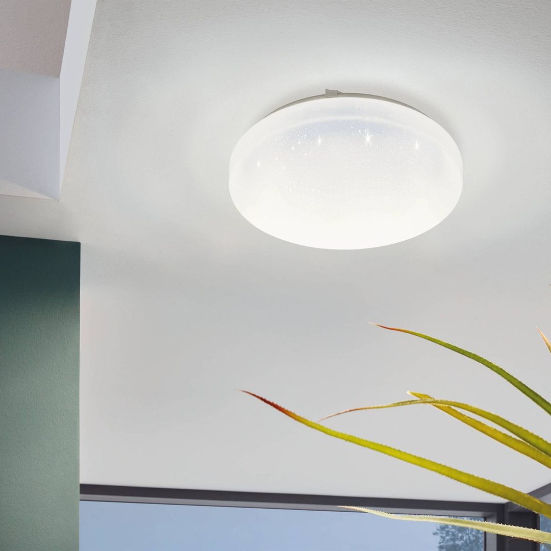 EGLO Frania-S LED ceiling lamp, crystal effect, 28 cm - Image 1