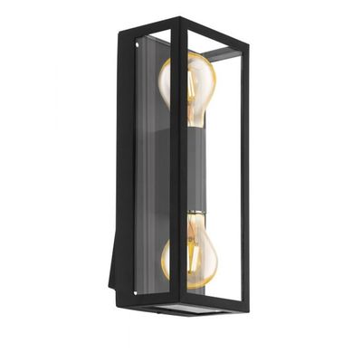 EGLO Alamonte 1 outdoor wall light 2-bulb rectangle