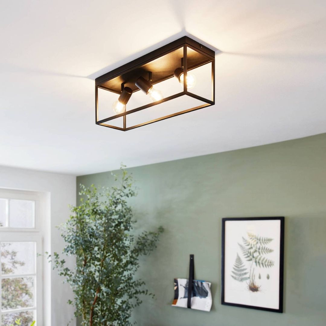EGLO Silentina ceiling light three-bulb, 54 x 18 cm - Image 1