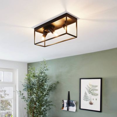 EGLO Silentina ceiling light three-bulb, 54 x 18 cm