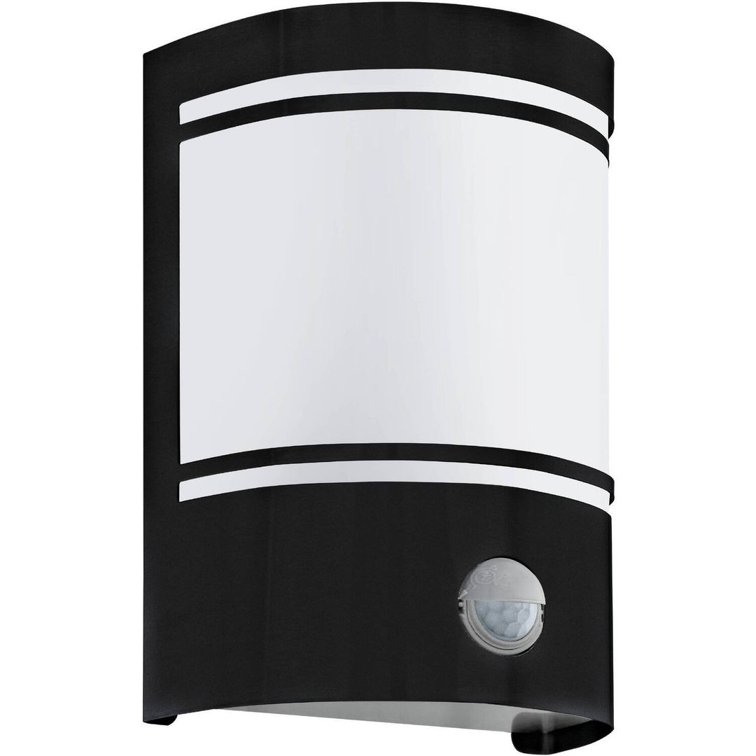 EGLO Cerno outdoor wall lamp, motion detector, black - Image 1