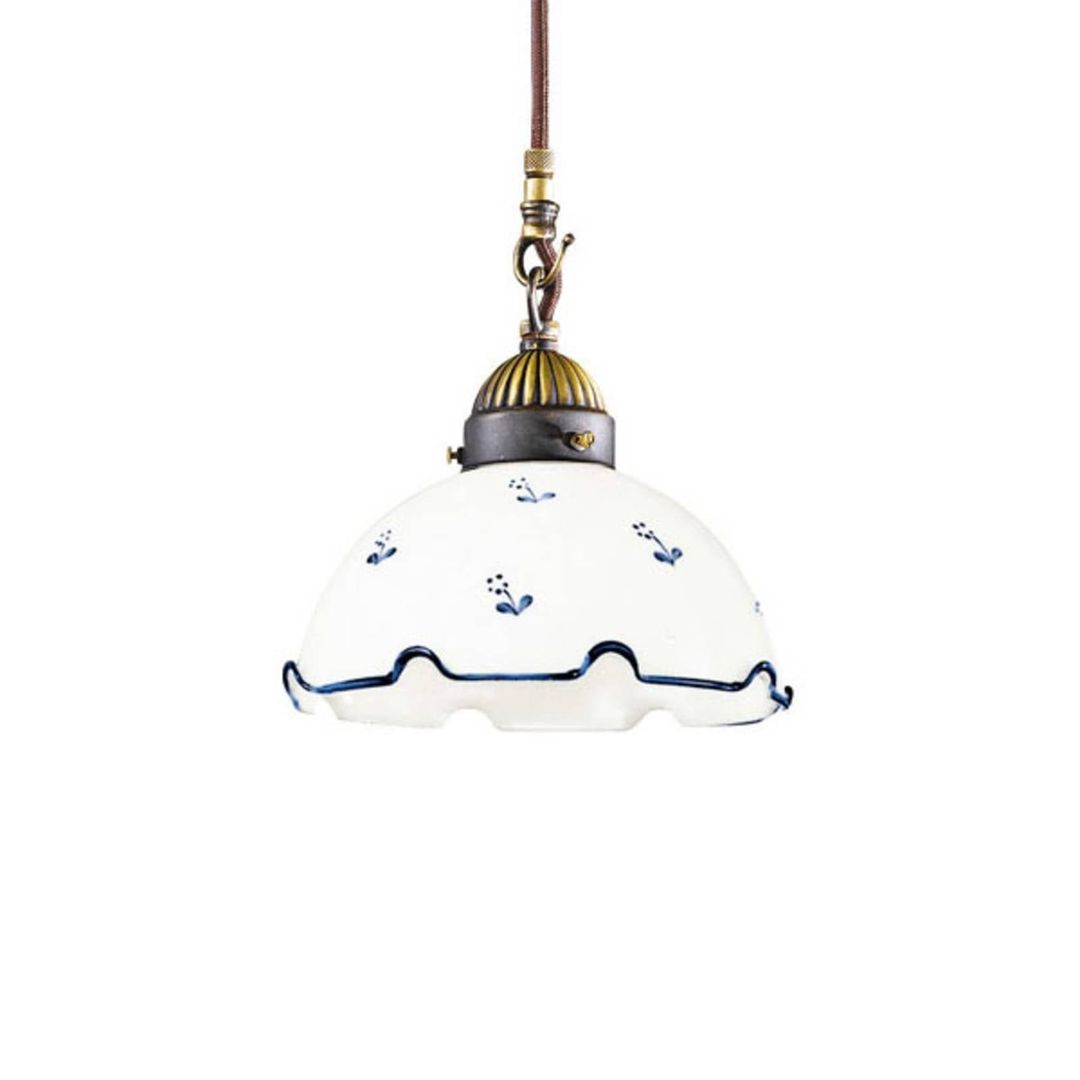 austrolux Nonna flower hanging lamp Ø 20 cm 1-bulb blue - Image 1