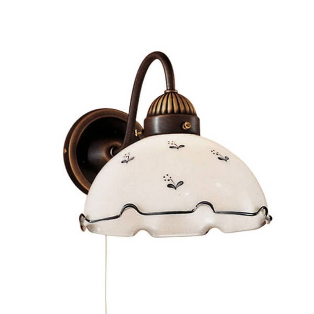 austrolux Rustic wall light Nonna, white and blue - Image 1