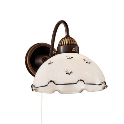 austrolux Rustic wall light Nonna, white and blue