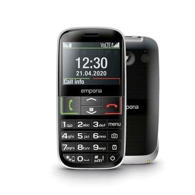 Emporia emporiaEUPHORIA-LTE 5.84 cm (2.3") 98 g Black Senior phon