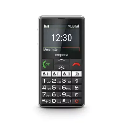 Emporia emporiaPURE-LTE 5.87 cm (2.31") 107 g Black Senior phone - Thumbnail 2