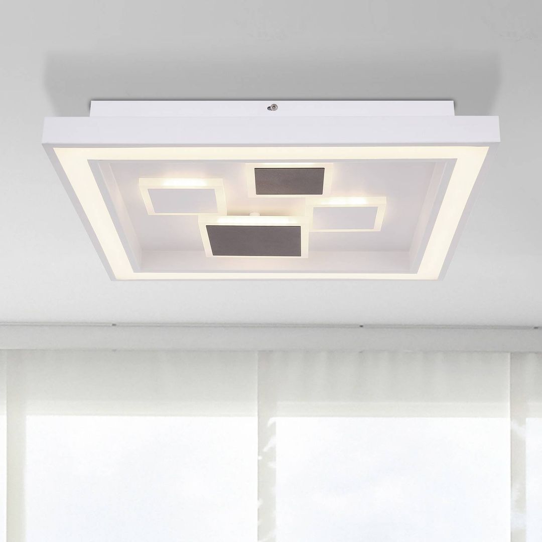 Globo Nolo LED ceiling light, angular, dimmable, CCT - Image 1