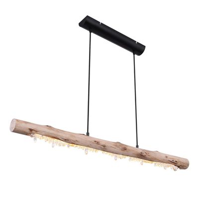 Globo Felicitas LED hanging lamp, wood, length 100 cm - Thumbnail 2