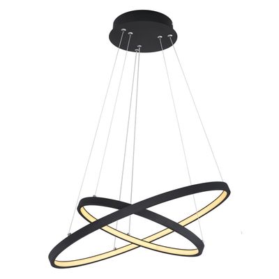 Globo Ralph LED hanging light, two-bulb, black - Thumbnail 2