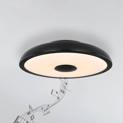 Globo Raffy LED ceiling light speaker RGBW black