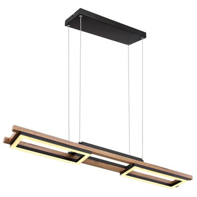 Globo Illa LED pendant light, wood design - Thumbnail 2