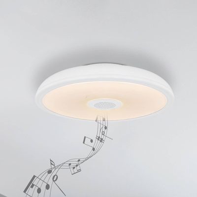 Globo Raffy LED ceiling light speaker RGBW white