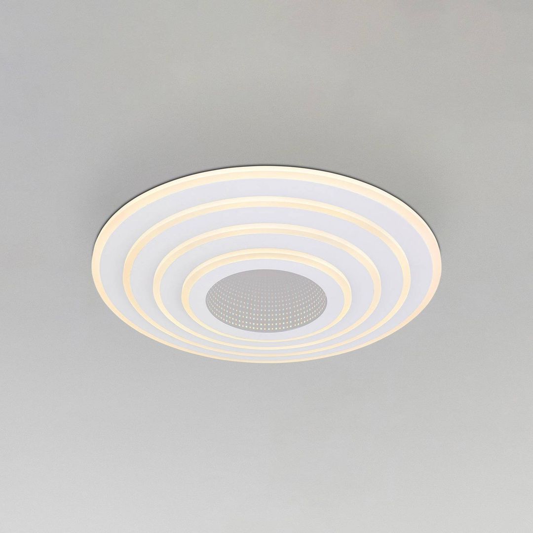 Globo Jocelyn Smart LED Ceiling Light, White, CCT, Remote Control - Image 1