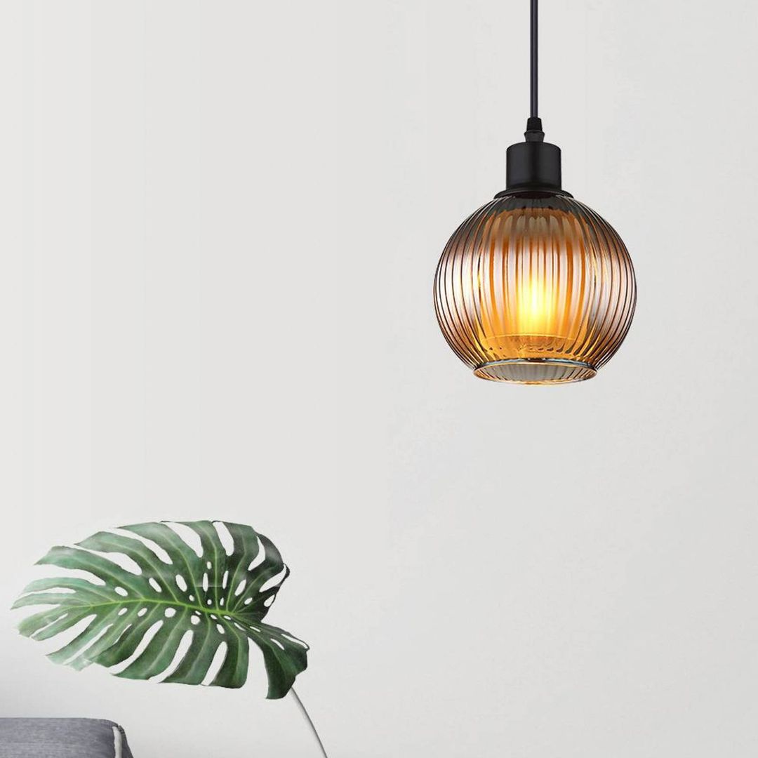 Globo Zumba pendant light, petrol, Ø 15 cm, glass - Image 1