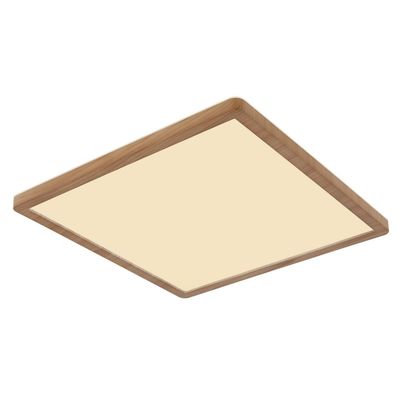 Globo LED ceiling light Sapana, length 29.5 cm, wood look - Thumbnail 2