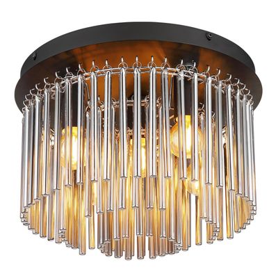 Globo Gorley ceiling lamp, smoke/black, glass, 32 cm, 5-bulb, E14 - Thumbnail 2