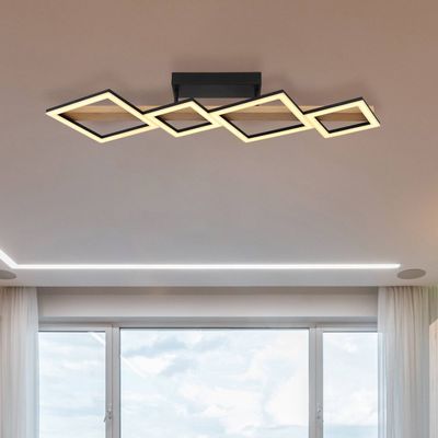 Globo Dustin LED ceiling light, 4-bulb