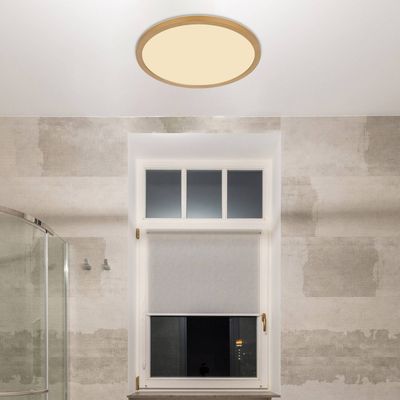Globo Sapana LED ceiling light, Ø29.5 brass