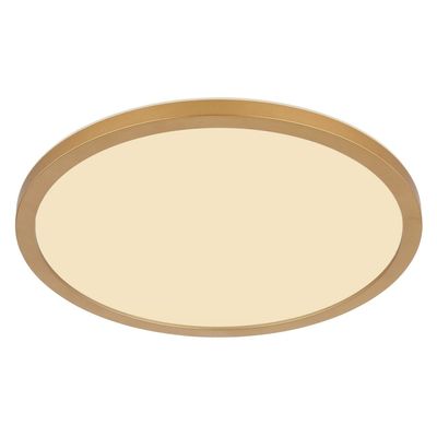 Globo Sapana LED ceiling light, Ø29.5 brass - Thumbnail 2