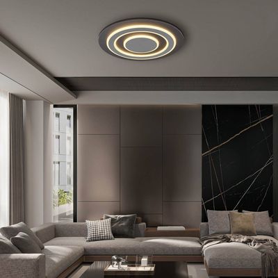 Globo Jayden LED ceiling lamp, Ø 48 cm, anthracite/grey, metal