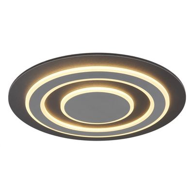 Globo Jayden LED ceiling lamp, Ø 48 cm, anthracite/grey, metal - Thumbnail 2