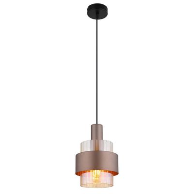 Globo Milley hanging light, Ø 19 cm, bronze-coloured, metal - Thumbnail 2