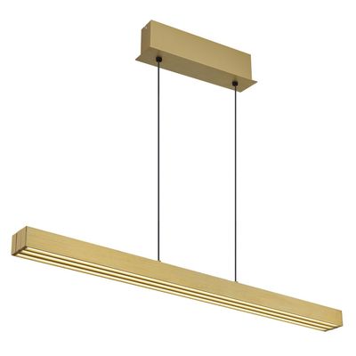 Globo LED hanging light Ethan, brass-coloured, 150 cm, extendable - Thumbnail 2