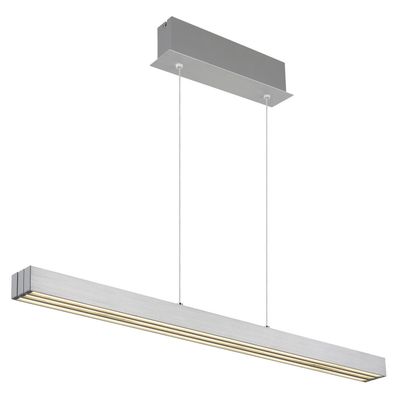 Globo LED hanging light Ethan, aluminium-coloured, metal, 150 cm, extendable - Thumbnail 2