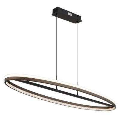 Globo Della LED hanging light, length 101 cm, dark grey, metal - Thumbnail 2