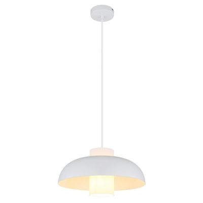 Globo Lowe hanging light, white matt, Ø 38 cm, metal - Thumbnail 2