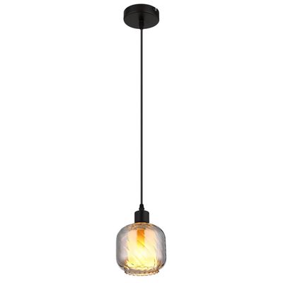 Globo Xia hanging light, Ø 14 cm, smoke grey, glass - Thumbnail 2