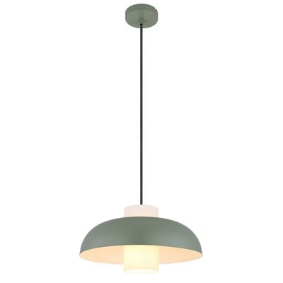Globo Hanging light Lowe, green matt, Ø 38 cm, metal - Thumbnail 2