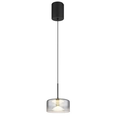 Globo LED pendant light Belinda, Ø 15 cm, smoke grey, glass - Thumbnail 2