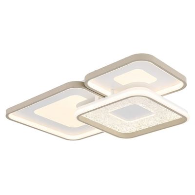 Globo Mosaiko LED ceiling lamp, length 54 cm, white/sand, metal - Thumbnail 2