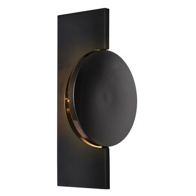 Globo Jasper LED wall lamp, height 28 cm, matt black, metal - Thumbnail 2