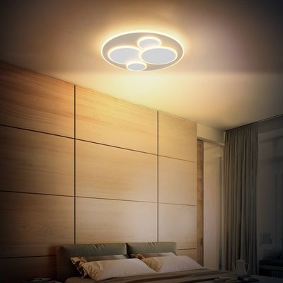 Globo Monty LED ceiling lamp, Ø 49 cm, white/sand, metal/plastic
