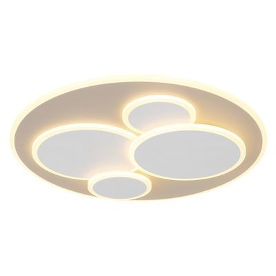 Globo Monty LED ceiling lamp, Ø 49 cm, white/sand, metal/plastic - Thumbnail 2