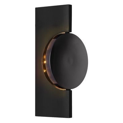 Globo Jasper LED wall lamp, height 20 cm, matt black, metal - Thumbnail 2