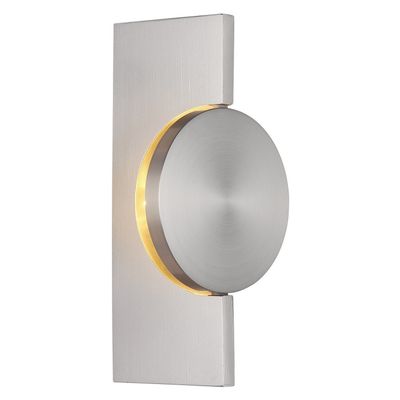 Globo Jasper LED wall lamp, height 20 cm, matt nickel, metal - Thumbnail 2