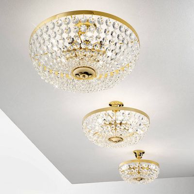 austrolux Valerie ceiling light, gold, Ø 30 cm