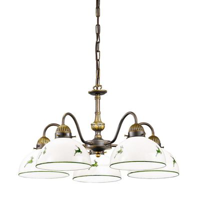 austrolux Nonna hanging light, white and green - Thumbnail 2