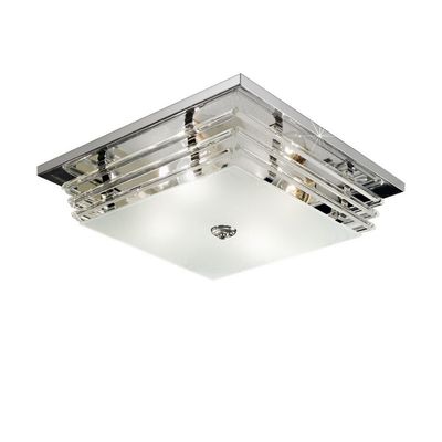 Austrolux Ontario ceiling light, 39 cm, chrome-coloured, glass - Thumbnail 2